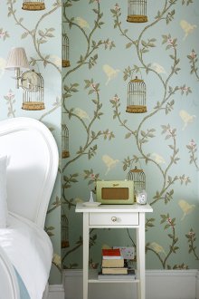 Provence πράσινη ταπετσαρία