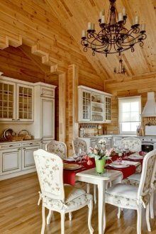 Μεγάλη κουζίνα σε ρωσικό στιλ