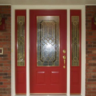 Ξύλινες πλαγιές στην πόρτα