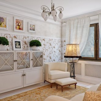 Wallpaper Provence στο σαλόνι