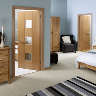 Φωτεινή πόρτα κρεβατιού