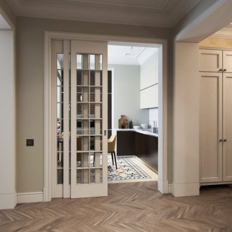 Γαλλική πόρτα κουζίνας στυλ