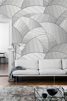 Γκρι σχεδιασμός ταπετσαρίας