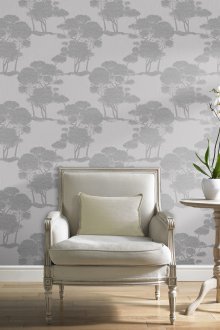 Γκρι ταπετσαρία στο εσωτερικό