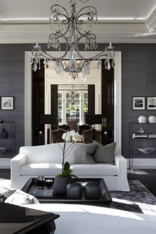 Art Nouveau γκρι ταπετσαρία