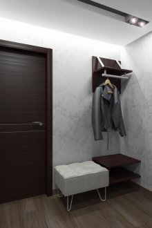 Γκρι υφή ταπετσαρία για το διάδρομο