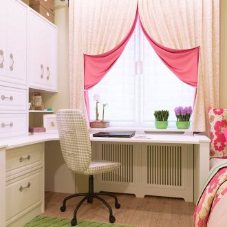 Διπλές κουρτίνες για κορίτσια