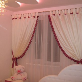Κουρτίνες με βολάν για κορίτσια