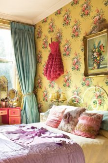 Πράσινες κουρτίνες για κορίτσια