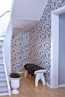 Ταπετσαρία για το διάδρομο με floral εκτύπωση