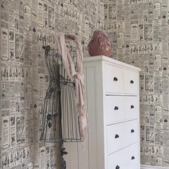 Ταπετσαρία με τη μορφή εφημερίδων