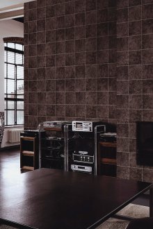 Καφέ ταπετσαρία κάτω από το δέρμα