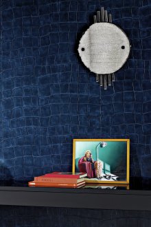 Μπλε ταπετσαρία κάτω από το δέρμα