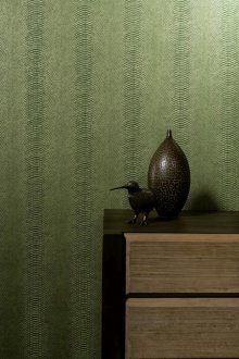 Πράσινη ταπετσαρία κάτω από το δέρμα