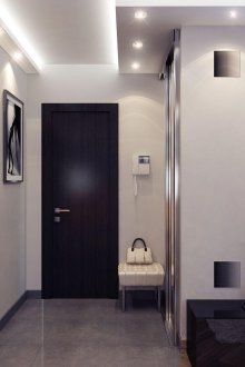 Ανοιχτό γκρι ταπετσαρία για το διάδρομο