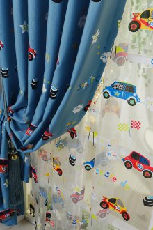 Κουρτίνες για το αγόρι με αυτοκίνητα