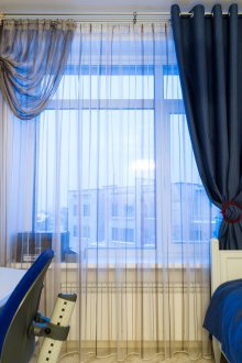 Κουρτίνες για το δωμάτιο του αγοριού σε θαλάσσιο ύφος