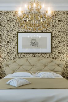 Χρυσό ταπετσαρία σε κλασικό στιλ