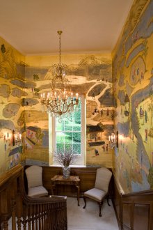 Χρυσό ταπετσαρία στο σπίτι