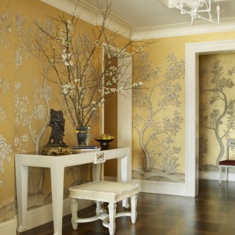 Χρυσό ταπετσαρία ύφασμα