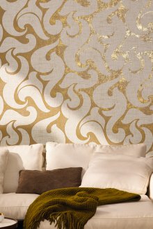 Χρυσή ταπετσαρία βινυλίου