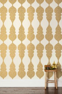 Χρυσό ταπετσαρία με ανατολίτικο μοτίβο