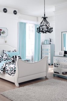 Ανοιχτό μπλε κουρτίνες