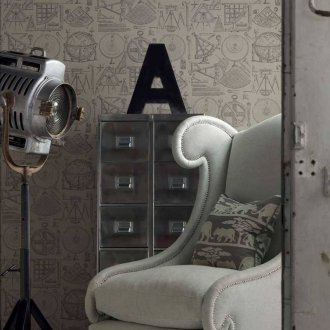 Ταπετσαρία σοφίτα με εκτύπωση