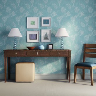 Ταπετσαρία μπλε paisley