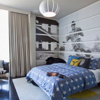 Ταπετσαρία με εκτύπωση φωτογραφιών για ένα αγόρι