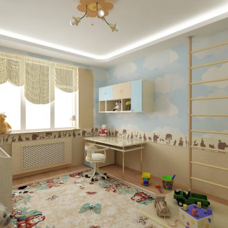 Ταπετσαρία με ουρανό για ένα αγόρι