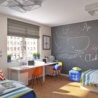 Τείχος σχιστόλιθου στο φυτώριο