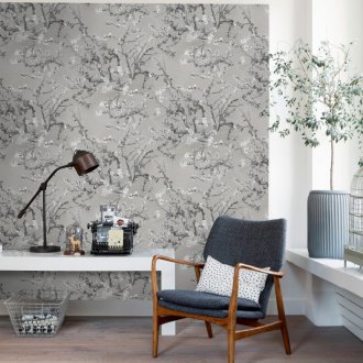 Ταπετσαρία με γκρι μοτίβο