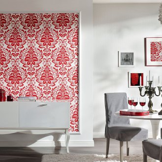 Papier peint blanc et rouge