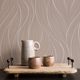 Μπεζ μη υφαντή ταπετσαρία