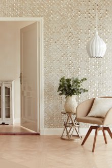 Μπεζ Γραφιστική Ταπετσαρία