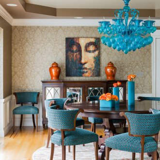 Σκούρο μπεζ ταπετσαρία