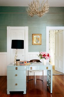 Ομαλή πράσινη ταπετσαρία