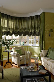 Συνδυασμένες πράσινες κουρτίνες