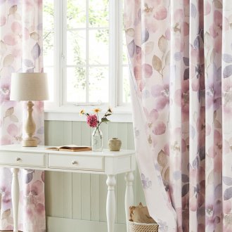 Παστέλ κουρτίνες από λιλά