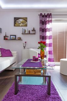 Κουρτίνες με λουλούδια