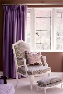 Προβολές λιλά κουρτίνες