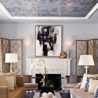 Art Nouveau ταπετσαρία οροφής