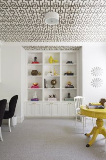 Ταπετσαρία στην οροφή με μοτίβο