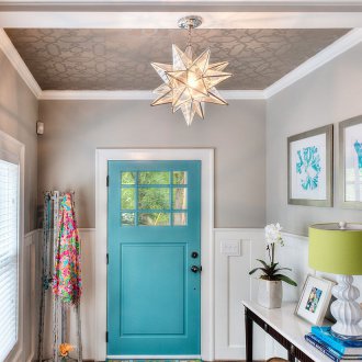 Vinyl ταπετσαρία στην οροφή