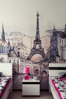 Γκράφιτι ταπετσαρία για τα κορίτσια