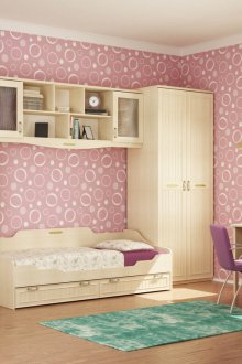 Ταπετσαρία με μοτίβο για το δωμάτιο ενός κοριτσιού
