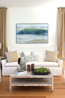 Μπεζ κουρτίνες στο διαμέρισμα