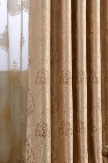 Μπεζ σχεδιαστές κουρτίνες