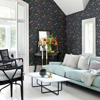 Πλένεται floral ταπετσαρία